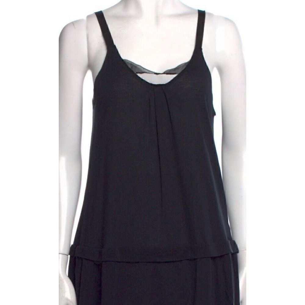EUC Dorothee Schumacher Black Scoop Neck Sleeveless Tunic Classic Size XXS - Picture 5 of 6
